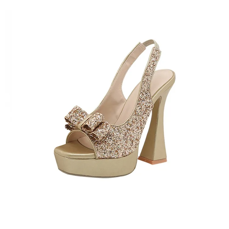 MCKP Chunky Heel High Heels Women's-4