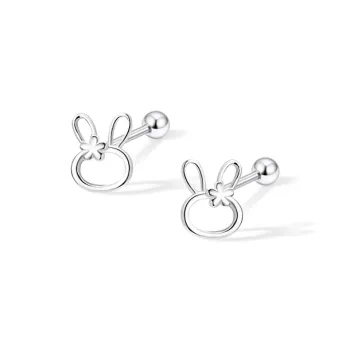 ETAHLOVE Sterling Silver Stud Earrings Women's