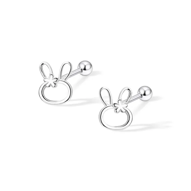 ETAHLOVE Sterling Silver Stud Earrings Women's-0