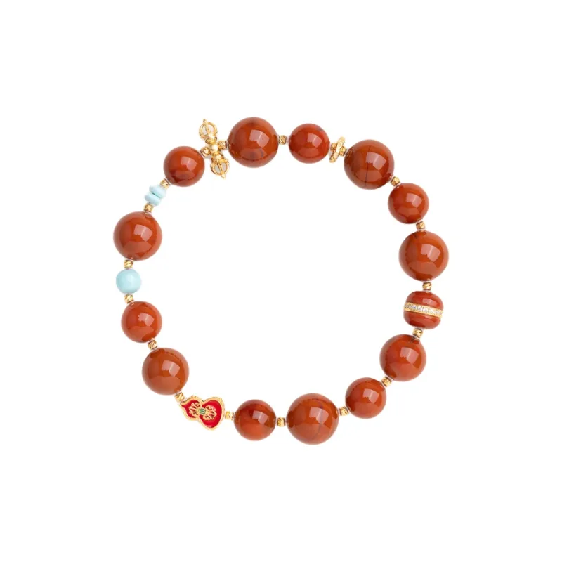 Xianyuan Southern Red Agate Bracelets Unisex-0