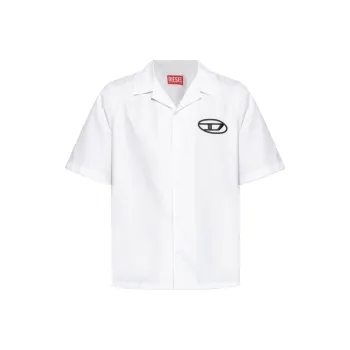 DIESEL Logo Embroidered Short Sleeved Shirt