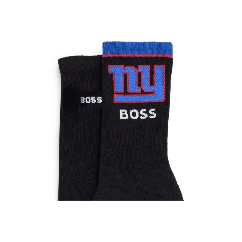 HUGO BOSS x NFL Mid-Calf Socks Men's 2 Pack Black-1