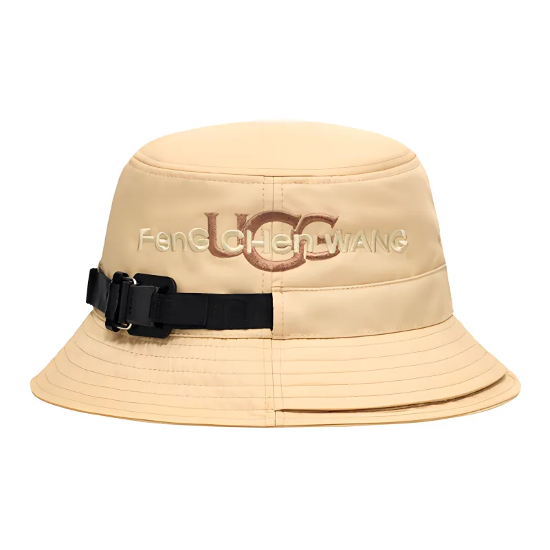 Feng Chen Wang x UGG Polyamide Bucket Hats Unisex Gravel Color-0