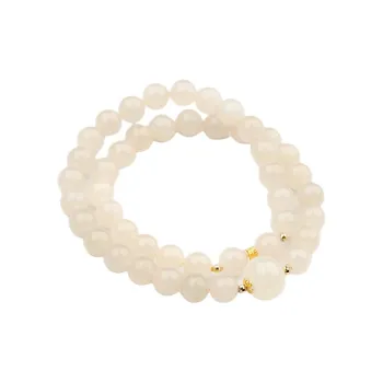 Xianyuan Hetian Jade Bracelets White Jade/Pale Greenish White Jade Unisex