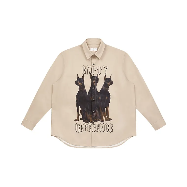 EMPTY REFERENCE Doberman Series Long Sleeved Shirts Unisex-0