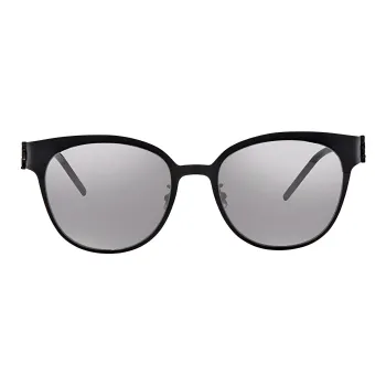 SAINT LAURENT Irregular Shape Sunglasses Women's Black