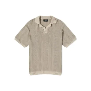 REPRESENT Knitted Cotton Polo Short