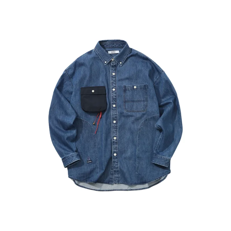 Nautica White Sail Denim Shirt Unisex-2