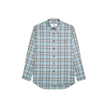AMIPARIS Long Sleeved Checkered Knitted Shirt