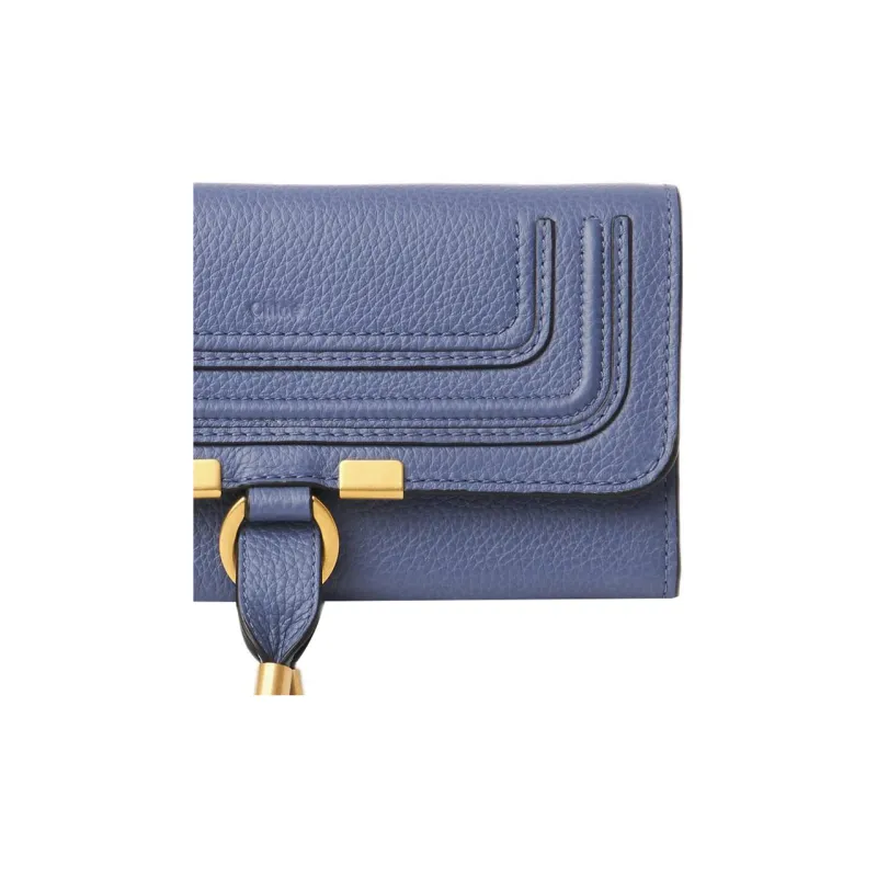 Chloe Chloé Bags Calfskin Wallet Women's Blue-4