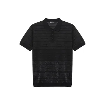 ANDREW MACKENZIE Polo Shirt Men's Black
