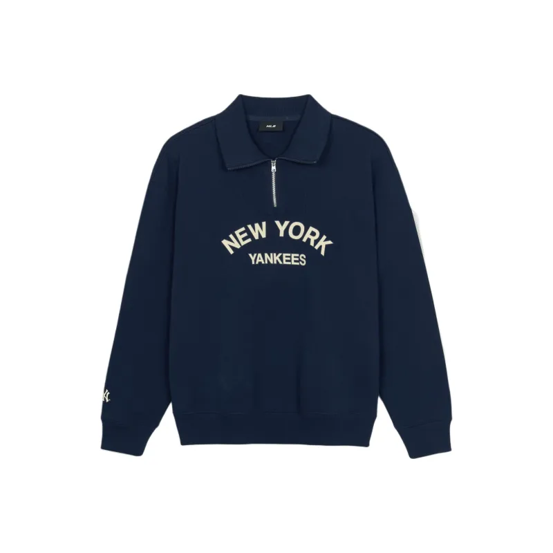 MLB New York Yankees Sweatshirt Unisex Navy Blue-0