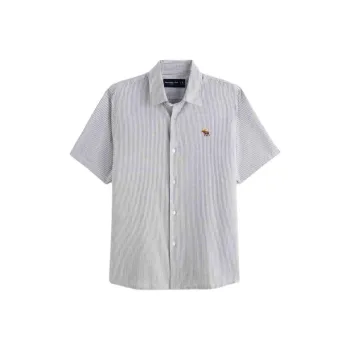 Abercrombie＆Fitch Shirt Men's Gray Stripes