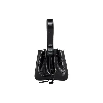 Alaia Eel Skin Bucket Bags Handbags Women's Black
