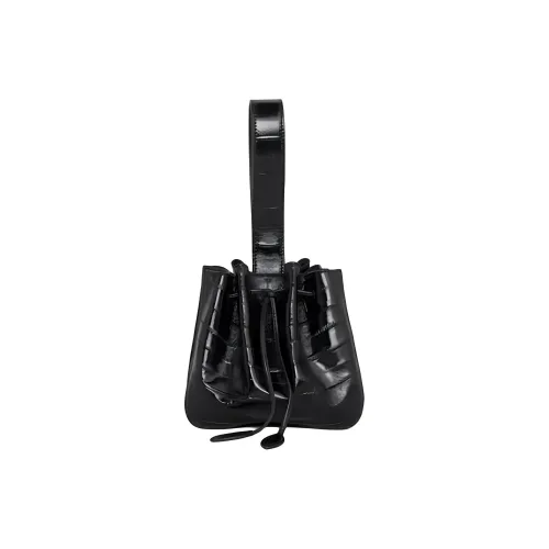 Alaia Eel Skin Bucket Bags Handbags Women's Black