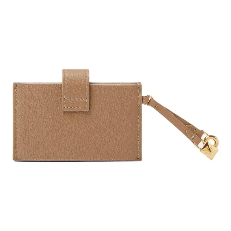 Loro Piana Extra Calfskin Card Holder Women's Light Lacteal-1