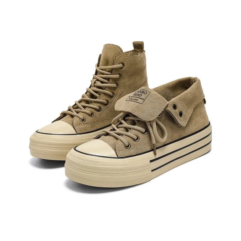 ROBINHOOD Anti Slip And Wear Resistant Lightweight Height Increasing High Top Canvas Shoes Unisex Box-14