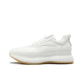 IGESHI Abrasion Resistant Breathable Casual Shoes Men's Ivory White