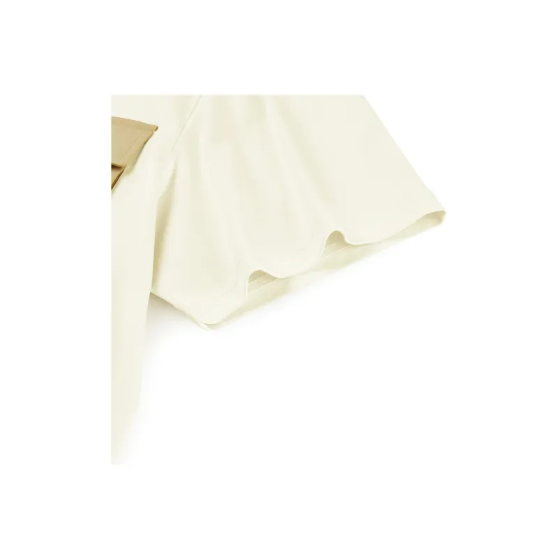 Skechers Mountain And Wild Outdoor Series T Shirt Unisex Cream Beige White 00NA-3