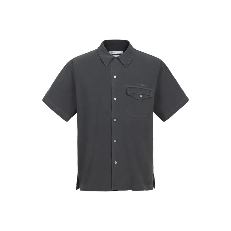 C2H4 Shirts Men Dark Gray-0