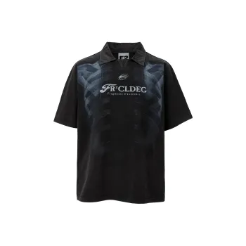 FIRE 2 COLD EGO Polo Shirt Unisex Faded Black