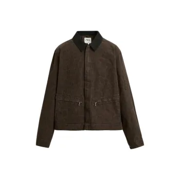 ZARA Jackets & Coats Men's Leopard Print