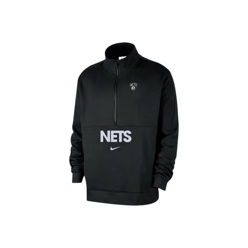 Nike Brooklyn Nets Club Courtside Men's Nike Nba 1/2 Zip Top