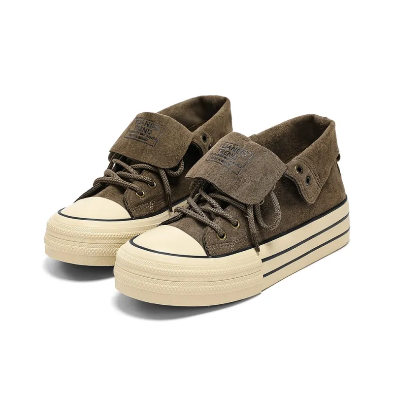 ROBINHOOD Anti Slip And Wear Resistant Lightweight Height Increasing High Top Canvas Shoes Unisex Box-7