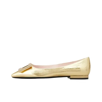 Roger Vivier Gommettine Casual Single Shoes Women's Gold