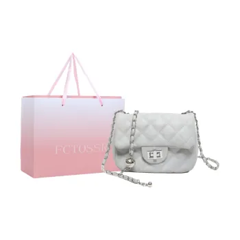 FCTOSSR Pu Crossbody Underarm Shoulder Bag Women's Silver/White/Black