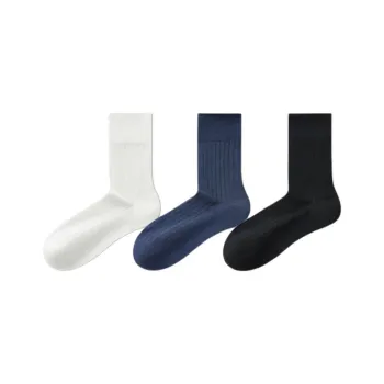 Temooues Mid Calf Socks Men's Combo Set