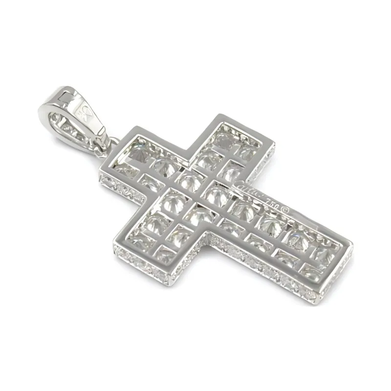 Cartier 2010 18kt White Gold Secret De Bouillard Top Diamond Pendant-1