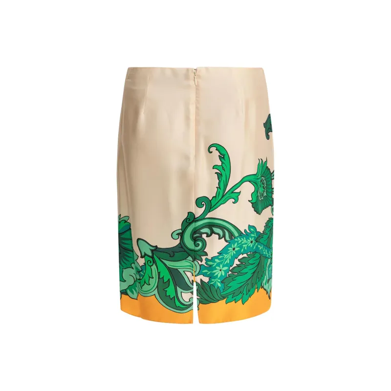 ETRO Silk Midi Skirt-1