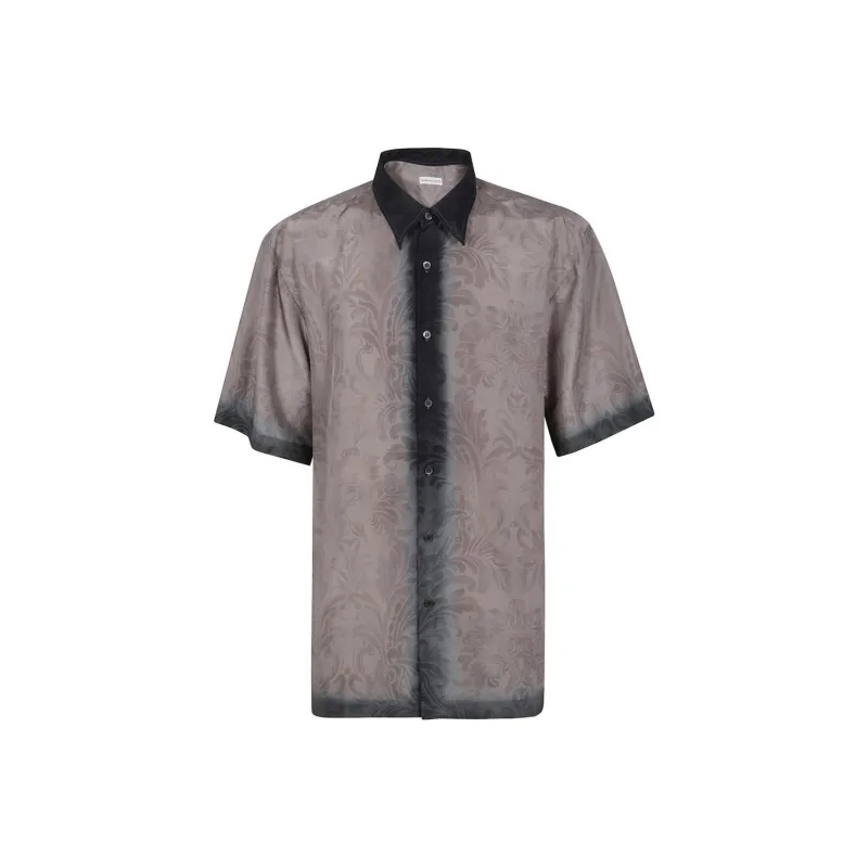 DRIES VAN NOTEN Silk Short Sleeved Shirt-0