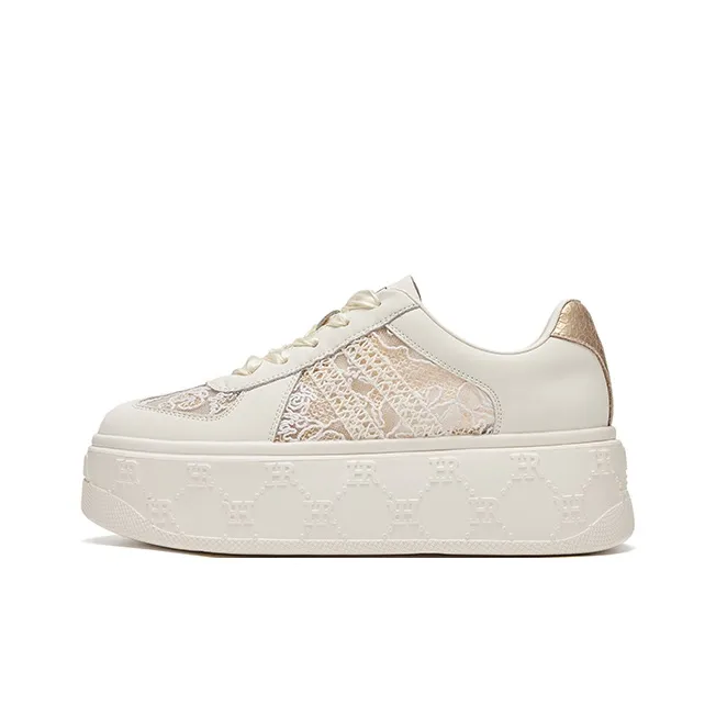 HR Skateboard Shoes Women's Beige Gold-0