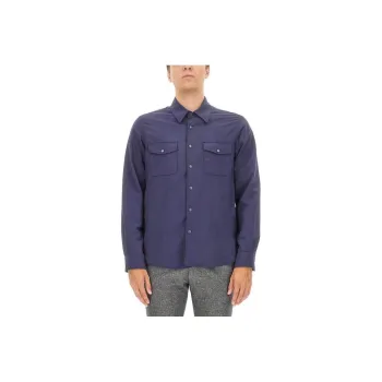 ASPESI Press Stud Fastened Long Sleeved Shirt