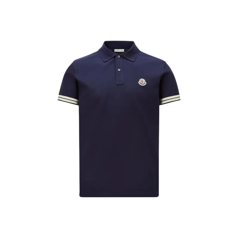 Moncler Logo patch Piqué Polo Shirt-0