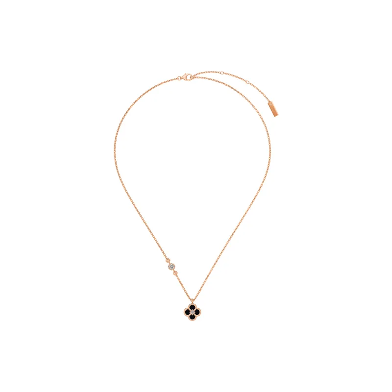 KAILEIFU S925 Silver Necklaces Women's Black/White-33