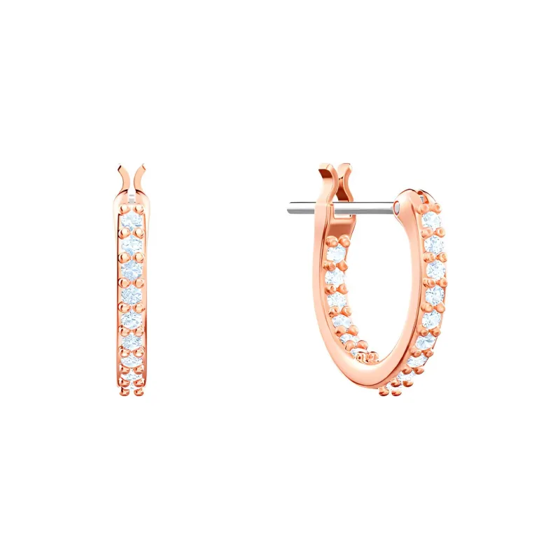 Swarovski Earrings Women's Rose Gold Tone Plated-2