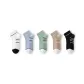 [5 Pack]White+Light Blue+Green+Khaki+Black