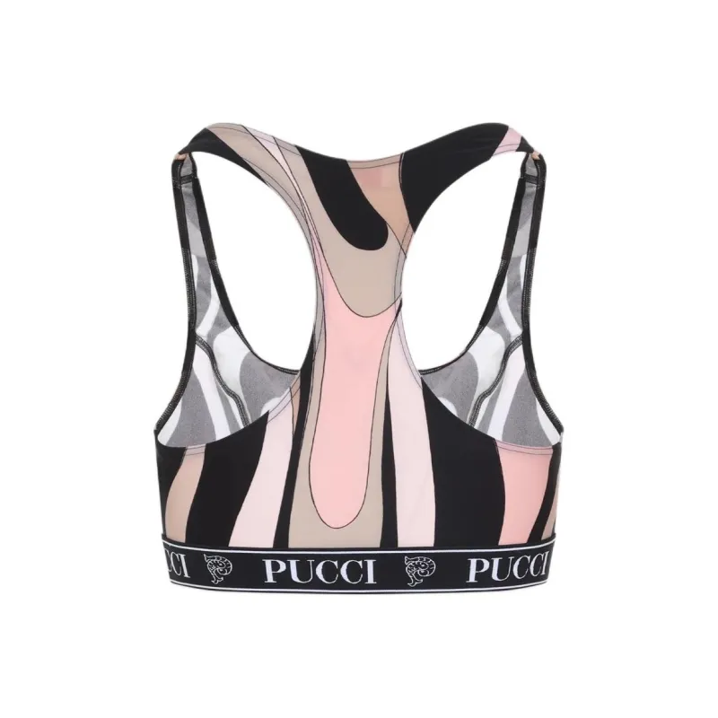 EMILIO PUCCI Marmo print Sports Bra-1