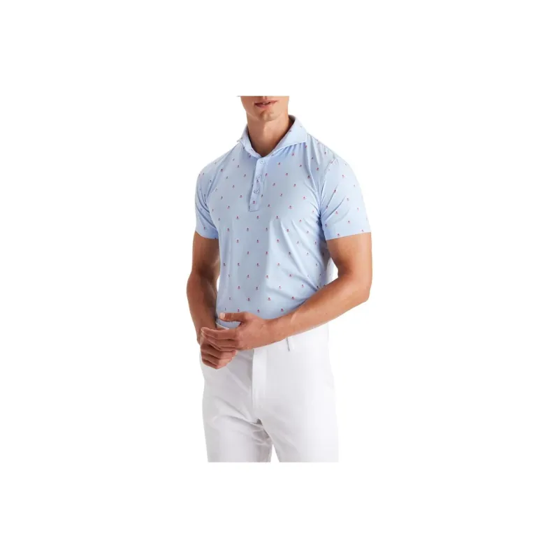 GFORE Polo Shirt Men's Light Blue-0