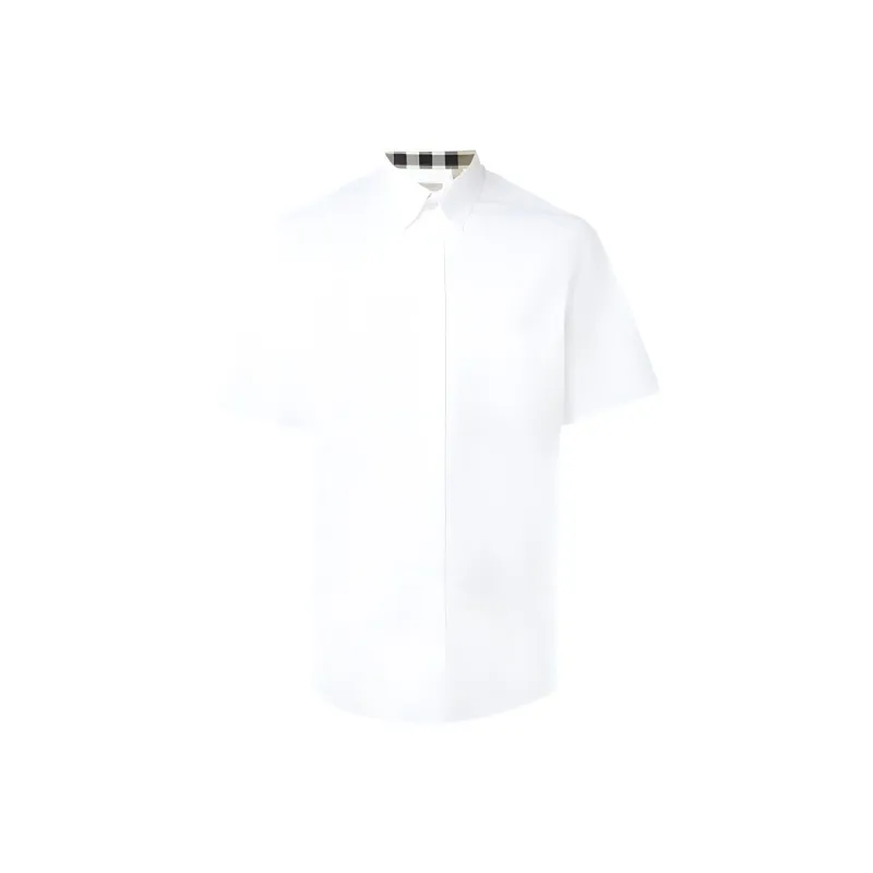 Burberry Shirts Men White-0