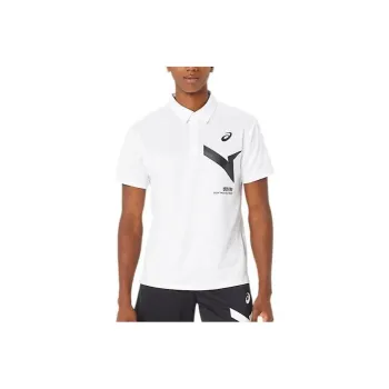 Asics Polo Shirts Unisex White