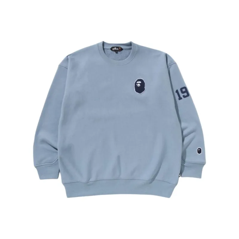 A BATHING APE Pull Over Crewneck Sweat Shirt-0