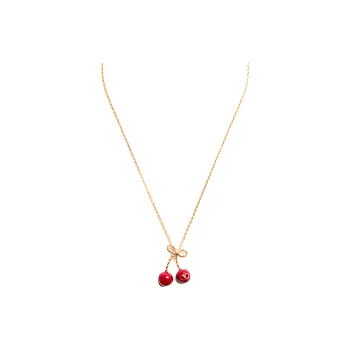 Valentino Logo Plaque Cable Link Chained Necklace