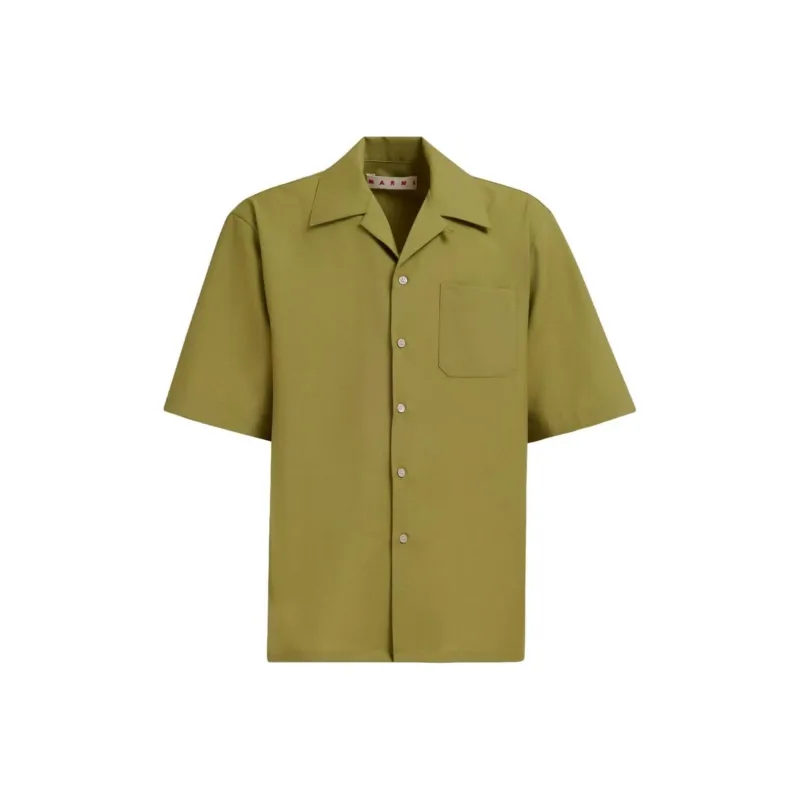 MARNI Tropical Virgin Wool Shirt-0