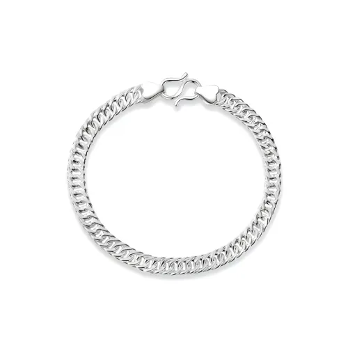 RURA Sterling Silver Bracelets Unisex Silver