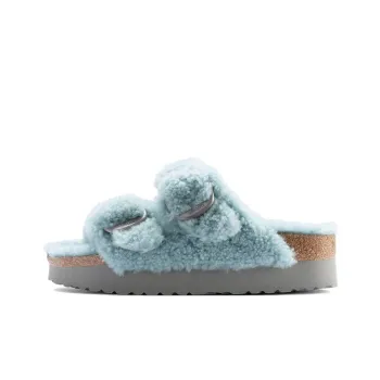 Birkenstock Arizona Big Buckle Shearling 'Faded Aqua' Women's