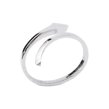 PRADA 750 White Gold Diamond Bracelets Men's Silver